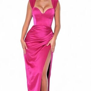 Glamorous Fuchsia Prom Dress